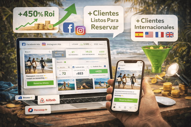 campañas de publicidad digital para negocio de aventura con resultados