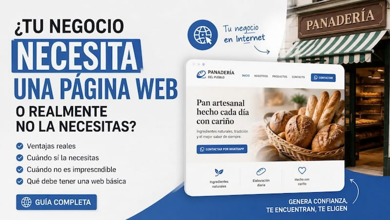 ¿Tu negocio necesita una página web?