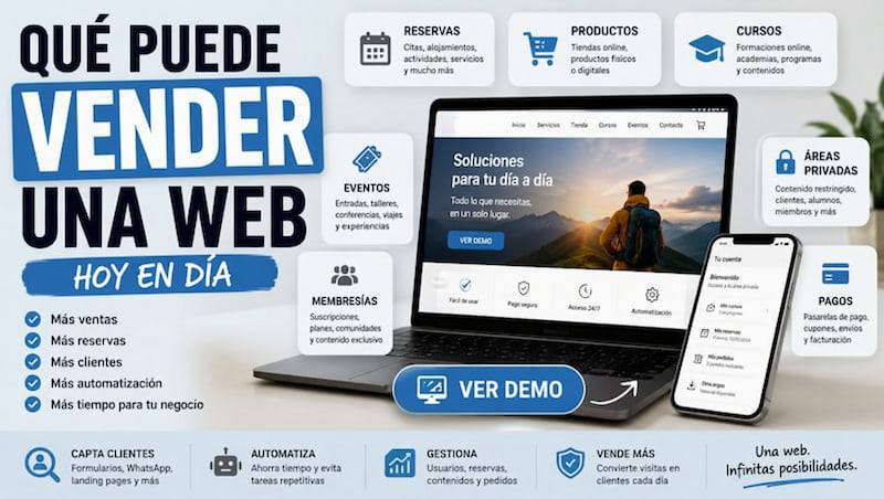 Qué puede vender una web
