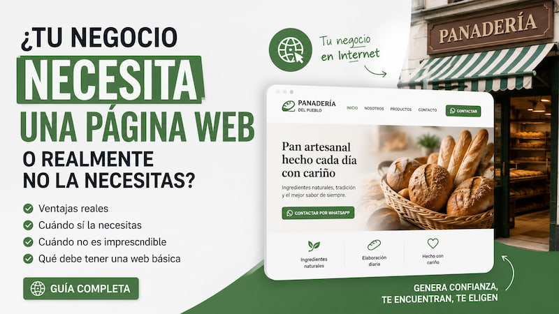 ¿Tu negocio necesita una página web?