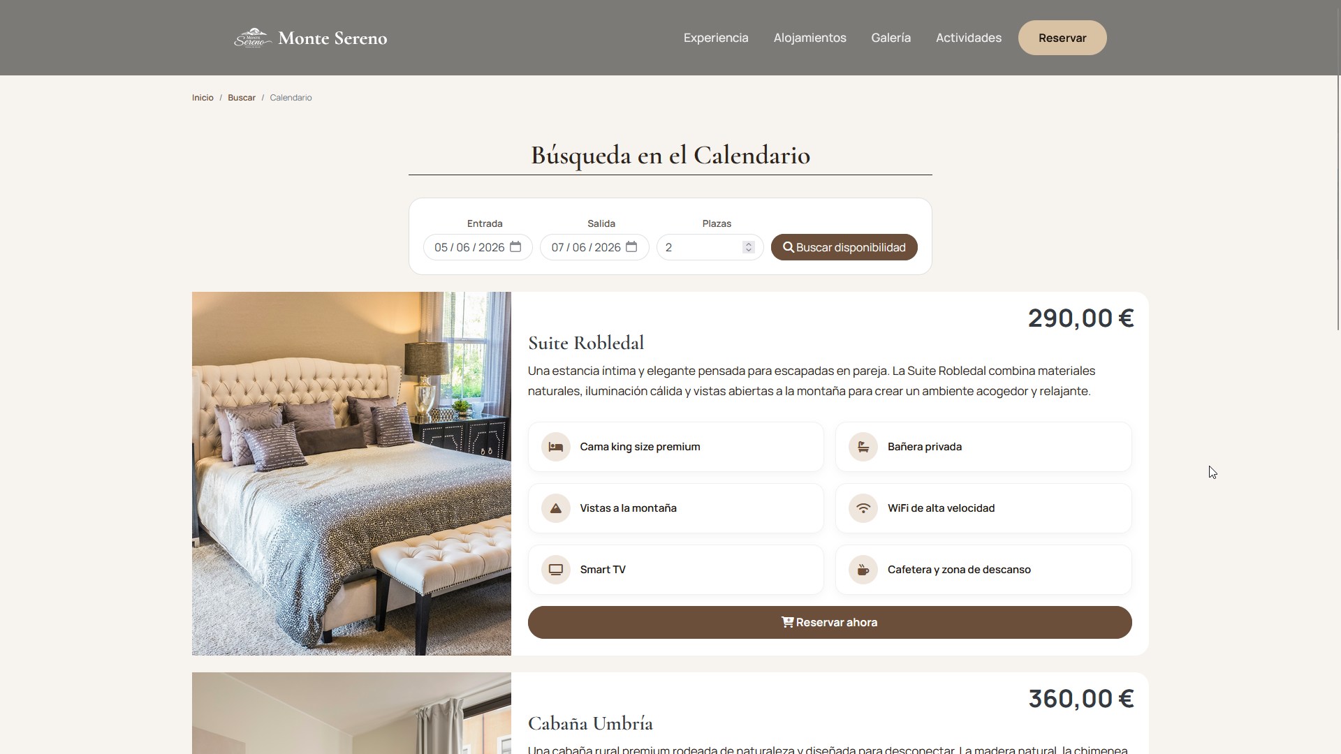 Sistema de reservas online